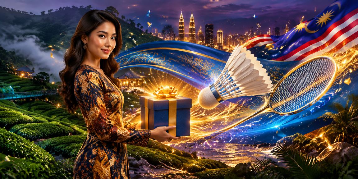 Suasana pertaruhan bertemakan warisan batik Malaysia untuk ahli VIP n100